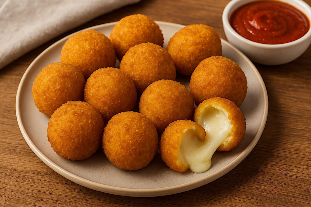 Mozzarelline in friggitrice ad aria