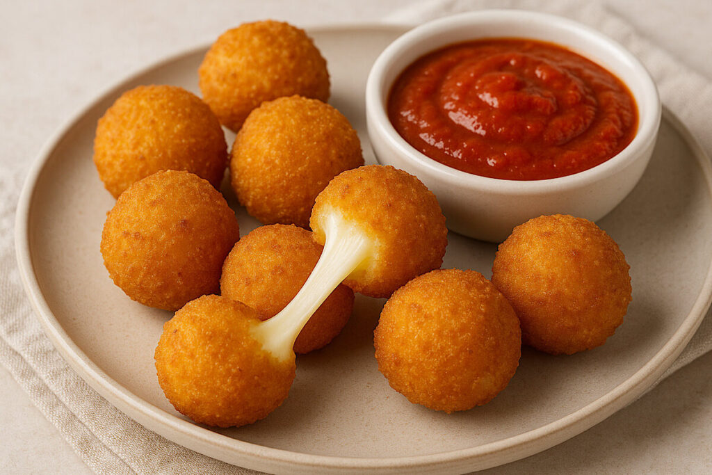 Mozzarelline in friggitrice ad aria